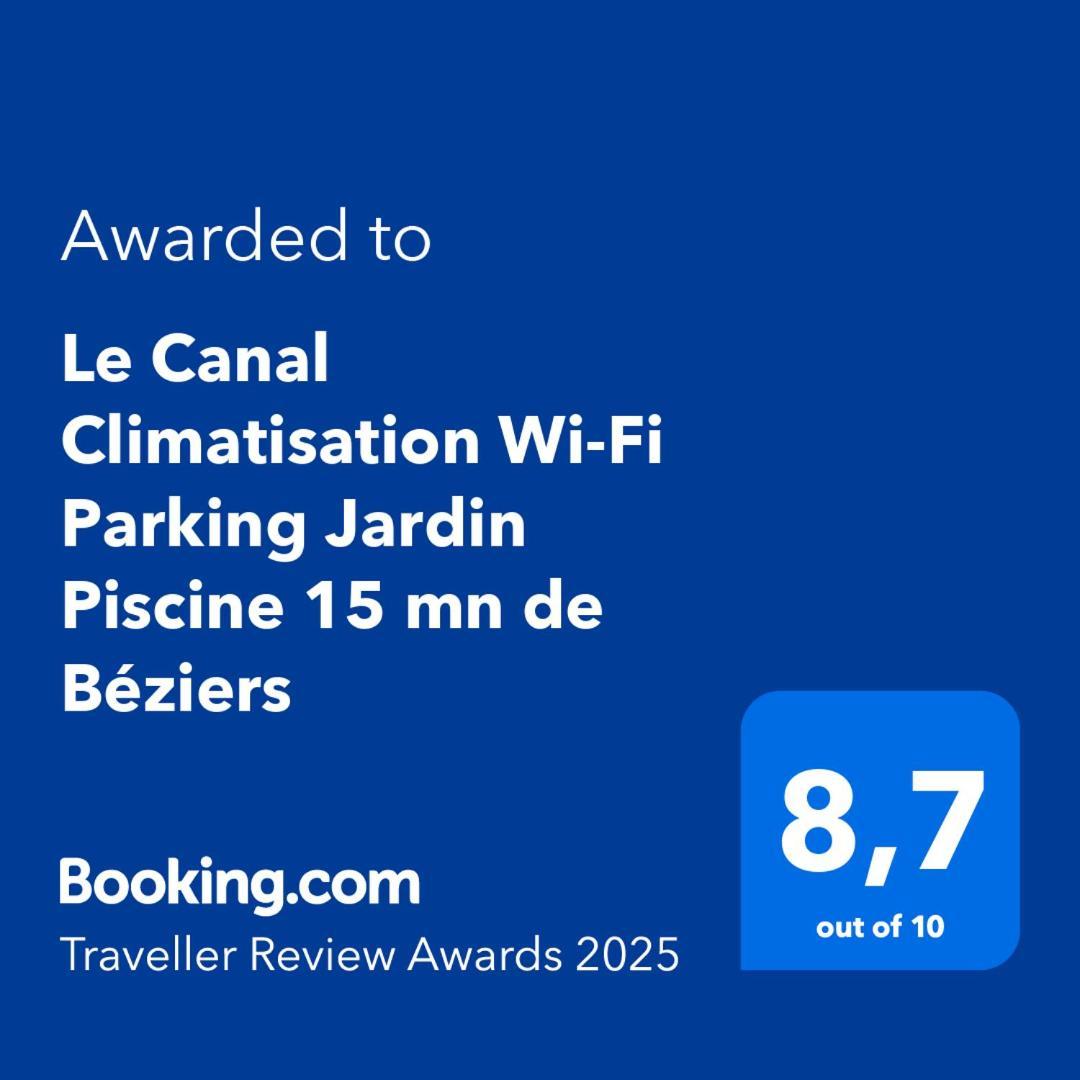 Le Canal Climatisation Wi-fi Parking Jardin Piscine 15 Mn De Beziers Holiday home Colombiers (Herault)